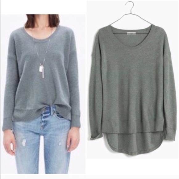 Madewell Sweaters - Madewell Chronicle Texture Pullover Seafoam {B42}